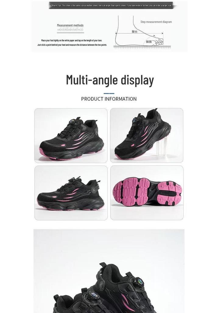Scarpe di Sicurezza Unisex con Punta in Acciaio e Tomaia Flyknit: Leggero, Anti-schiacciamento, Anti-perforazione, con Fibbia Rotante per una Protezione Migliorata