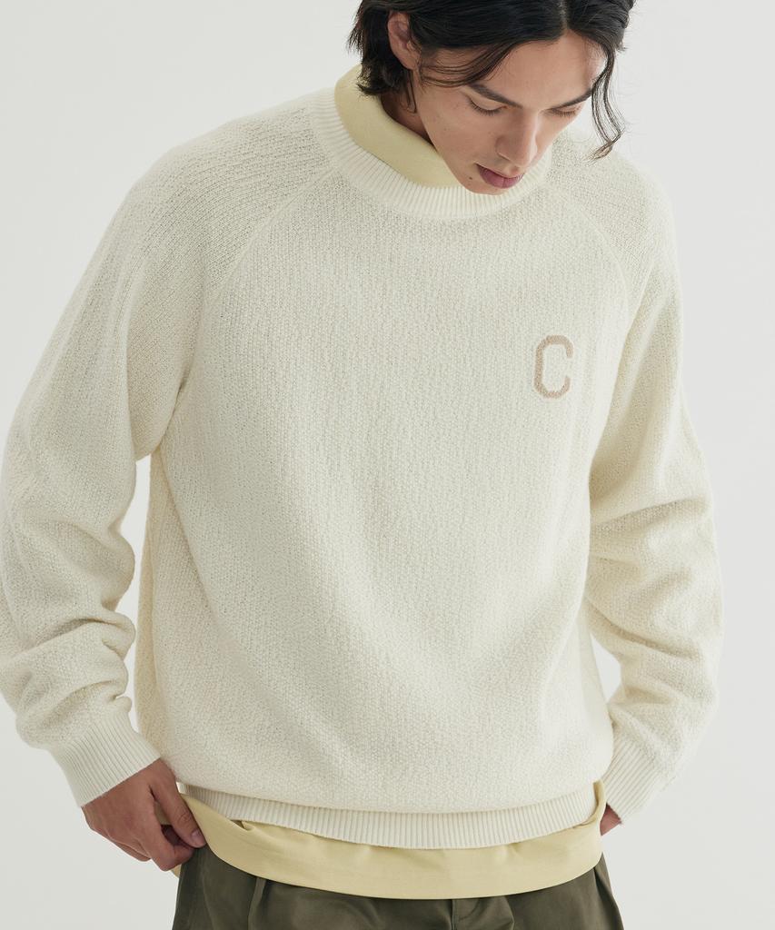 COVERNAT Middle C-Logo Knit Ivory