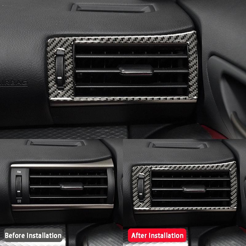 Carbon Fiber Water Cup Gear Steering Wheel Full Kit Interior Trim Sticker Decoration Style Car Accessories For Lexus IS250