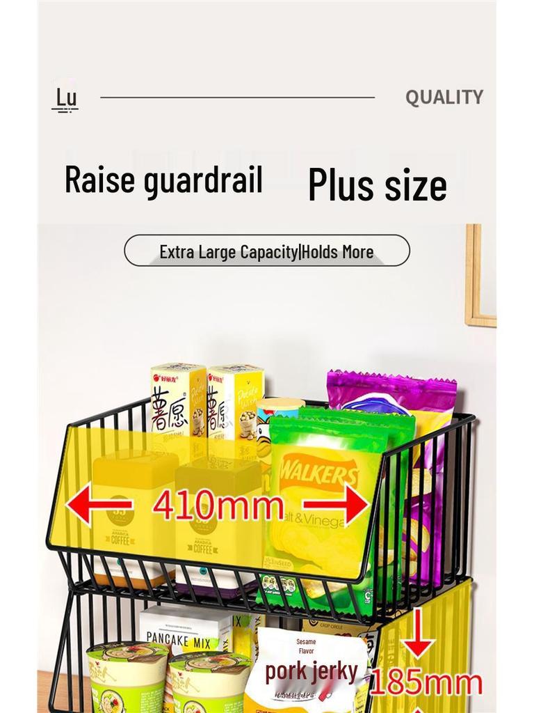 Multilayer Snack & Drink Storage Rack for Kitchen & Dining Table, Living Room & Tabletop Fruit Organizer
