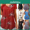 Elegante T-shirt da Donna Floreale a Maniche Corte con Comodo Design Largo