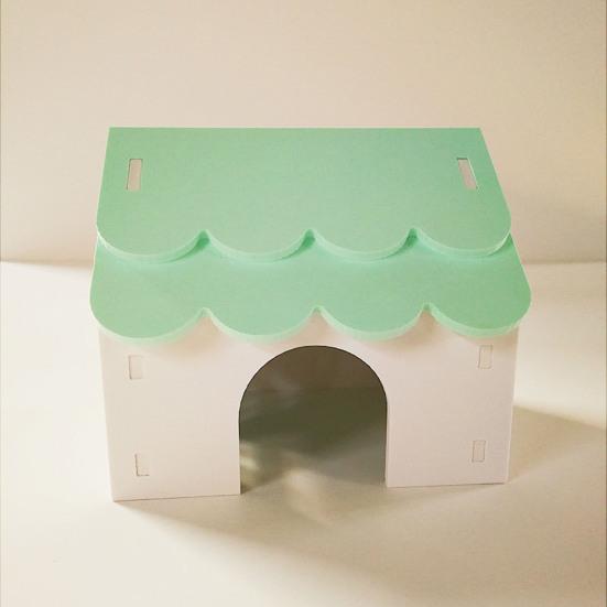 Hamsterhaus, Spielzeug, Haustier, Kleintier-Versteck, Hütte mit porösem Design, belüfteter, sicherer Nistplatz für Hamster, Goldbären, Eichhörnchen