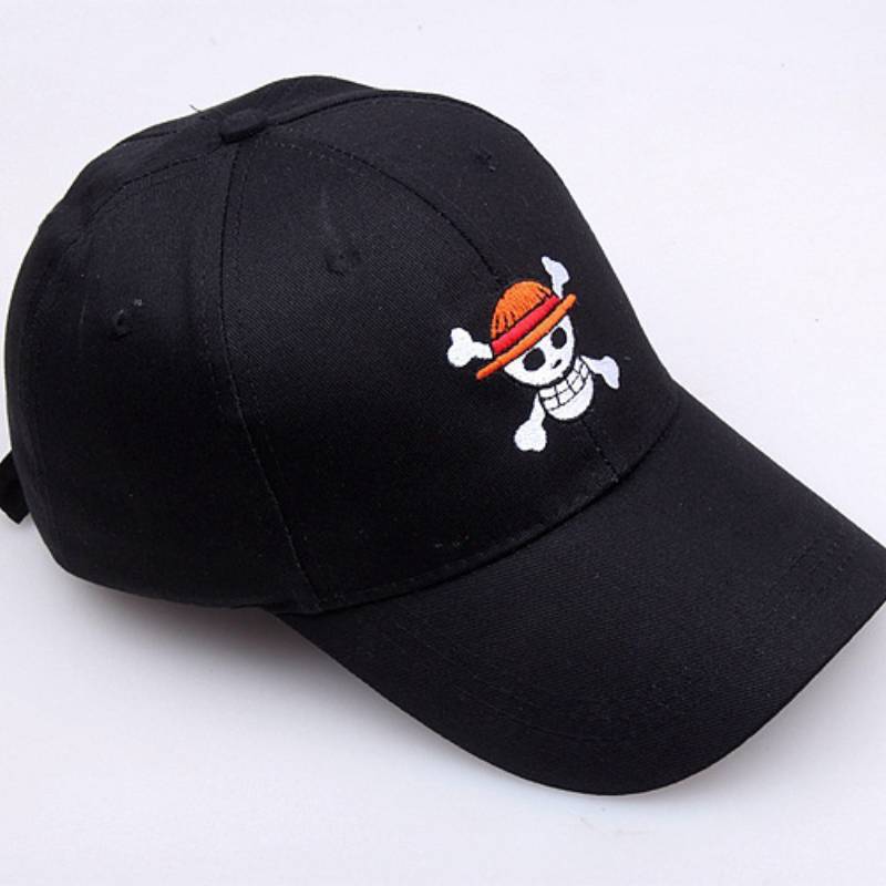 Gorra de Béisbol Bordada de Pirata One Piece Sombrero para el Sol Para Deportes al Aire Libre