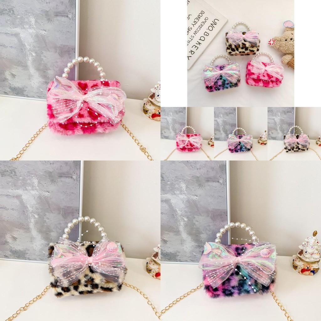 Adorable And Versatile New Autumn Winter Plush Childrens Handbag With Chain