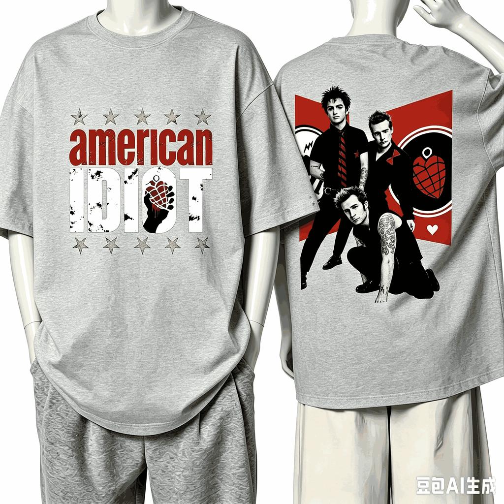 Green Day For Fan Gift Tshirt Unisex Unisex Harajuku Oversized Unisex Short Sleeve Streetwear High Quality Couples Classic Soft Tee