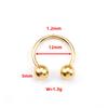 Stainless SteelHorseshoe Hoop Rings Ear Cartilage Nose Septum Eyebrow Tragus Lip Daith Helix Piercing Jewelry Unisex 18g