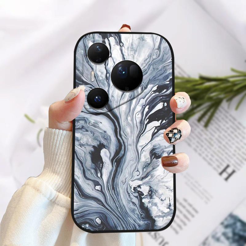 Phone Case For Huawei Pura 80 Ultra Pretty Stylish Painting Soft TPU Silicone Shockproof Cover For Huawei Pura80Ultra Fundas
