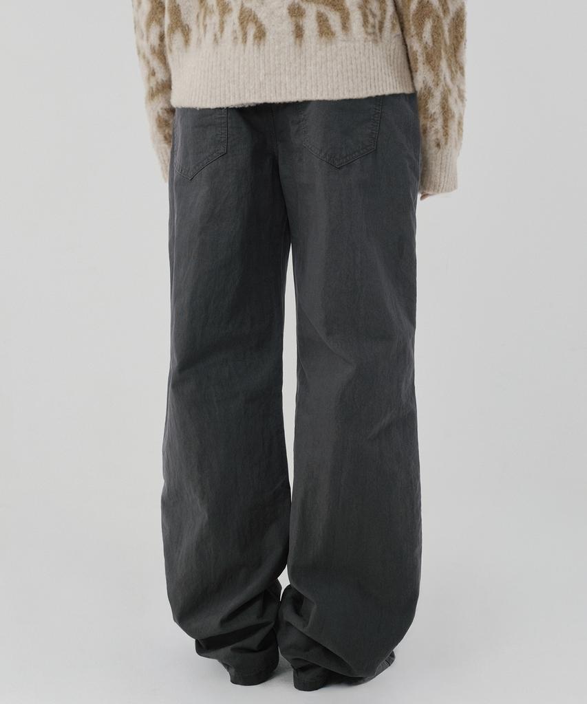 Seuweideu Semi Wide Pants [Charcoal Gray]
