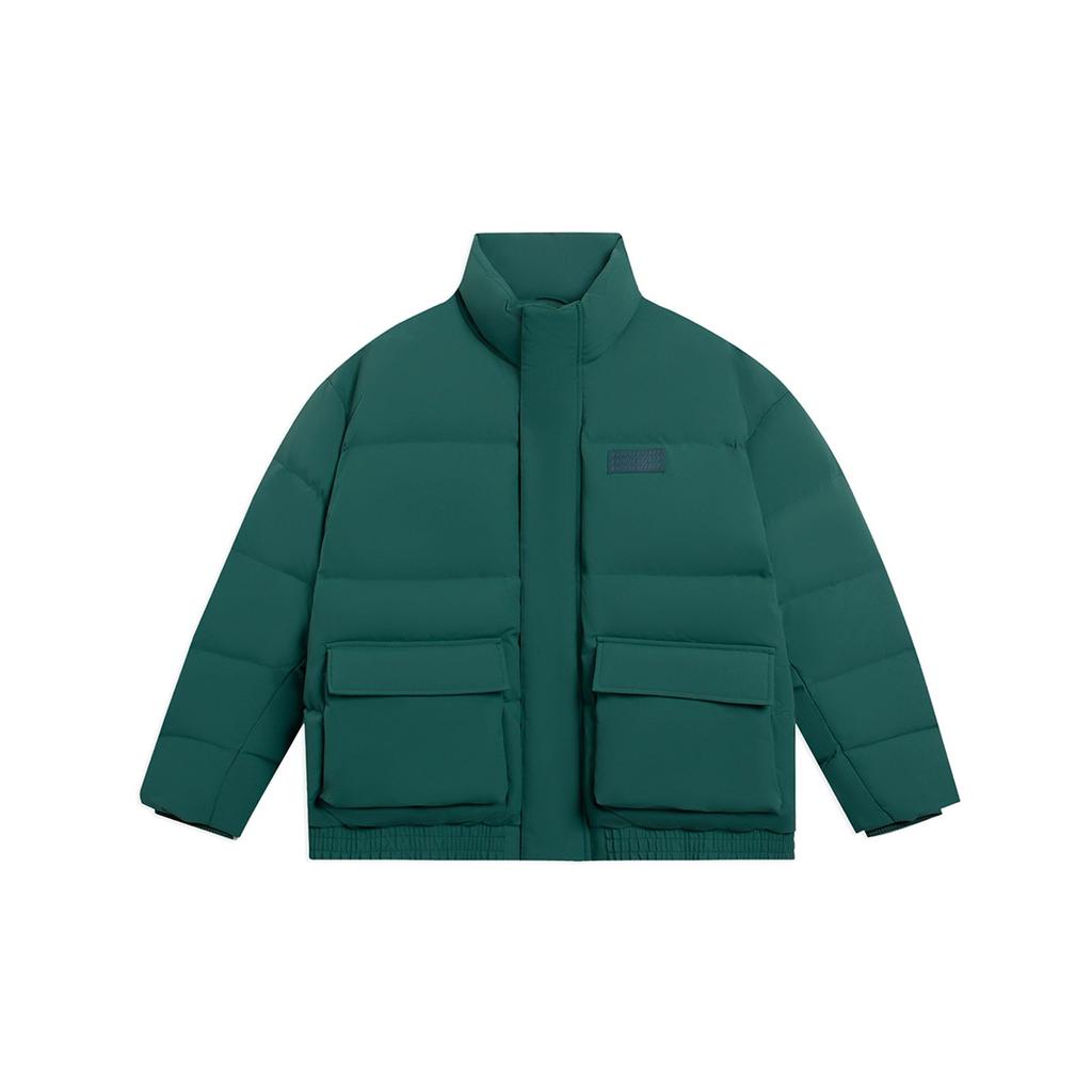 Li-Ning Casual Down Jacket Men Outerwear Pine-Green AYMS387-4