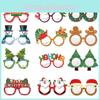 Santa Reindeer Paper Glasses Childrens Festive Photo Booth Accessories For Christmas