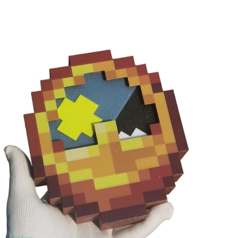 The 3d Pixel Clock Can Swing And Be Used For Desktop Decoration Creative Display Functions For Home Decoration