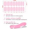 3PCS Solid Color No-Bake Gel Nail Stickers, Easy Application, Long-Lasting