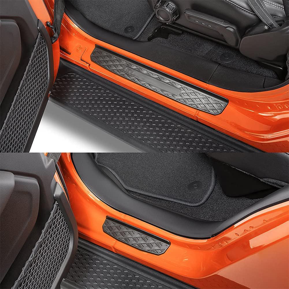 Einstiegsleisten für Autotüren Türschutzeinstiegsleisten Abdeckung Außenzubehör Für Wrangler JL Gladiator JT 2018+