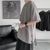 Men's Trendy 2023 Summer Short Sleeve Button Slit T-shirt - Loose Fit, Half Sleeve, Couple Style