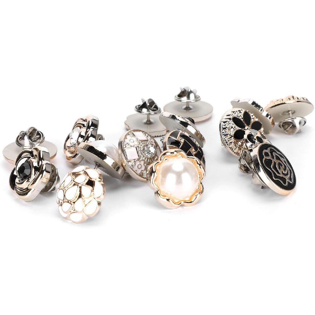 Cover Up Button Pins, 30PCS Brooch Pins for Clothes, Safety Brooch Buttons, Accidental Exposure Prevention Invisible Buttons for Women Girls Clothes