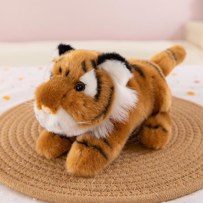 Joint Siberian tiger plush toy children's doll zoo souvenir tiger keychain backpack pendant