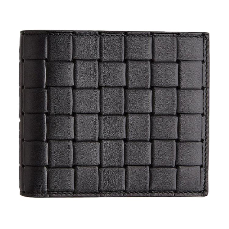 

Bottega Veneta Classic Woven Bi-Fold Wallet Leather Card Holder Men Wallet Black 605721-V0AQ1-8803 Box(Basic Set+Box)