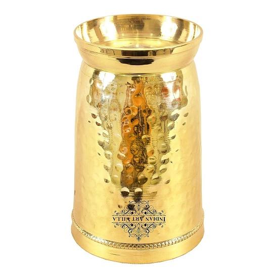 Pure Brass Glass or Drinking Serving Water, Yoga & Ayurveda,  Set of 6