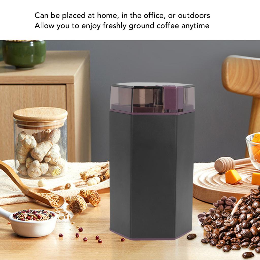 Elektryczny Młynek do Kawy 150W 30000RPM Przezroczysta Pokrywka Elektryczny Młynek do Kawy Ziarnistej ze Szczoteczką do Czyszczenia do Domu