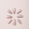 Silver Flame Rivet Wearable Nail Art Stickers - Fake Nails with European and American Design