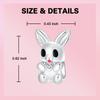 925 Silver The Easter Egg Pendant Can Be Opened Rabbit Charms Bead Fit Original Pan Bracelets Women DIY Fine Jewelry Party Gift