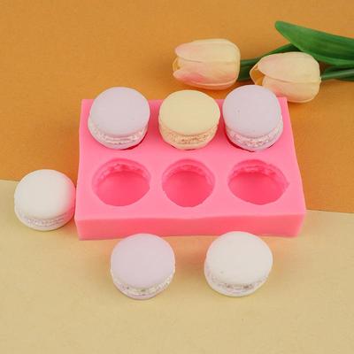 Stampi in Silicone 3D per Macaron a 6 Fori Stampo per Torta Stampo per Cioccolato Dessert Stampo per Sapone Strumenti per Decorare e Cuocere Torte da Cucina Stampo in Argilla Polimerica