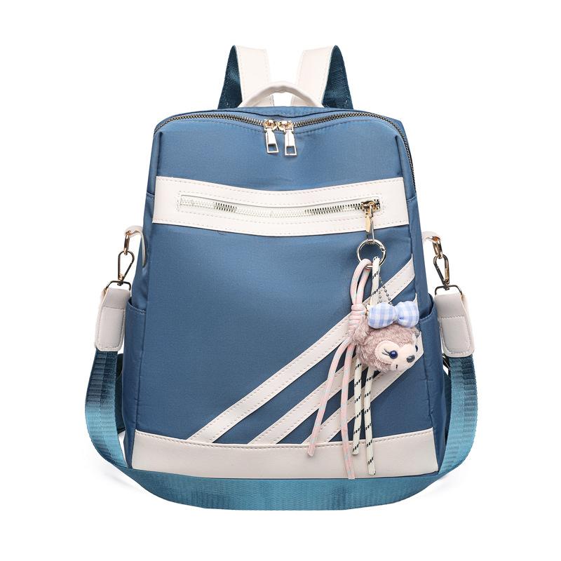 

Женский рюкзак Oxford, большая вместимость, многофункциональная дорожная сумка, универсальный легкий школьный рюкзак для школьников синий