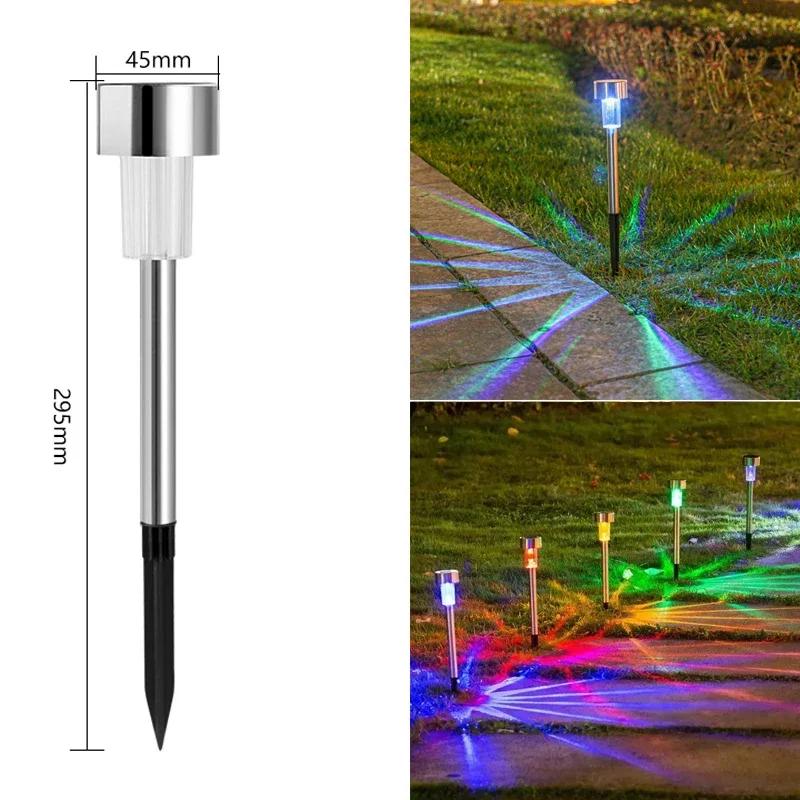 1-10PCS Solar Outdoor Lights Garden Lantern Solar Powered Lamp Landscape Lighting for Pathway Yard Lawn Patio Garden Decoration