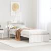 VidaXL Bed Frame with Headboard Without Mattress White 90x200 Cm 3305990