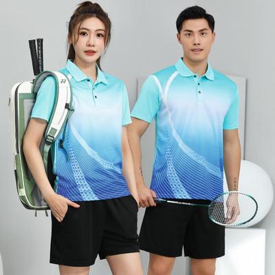 Unisex Prodyšné Sportovní Krátkorukávové Soupravy pro Badminton & Stolní Tenis - Letní Tréninkové & Závodní Vrcholy