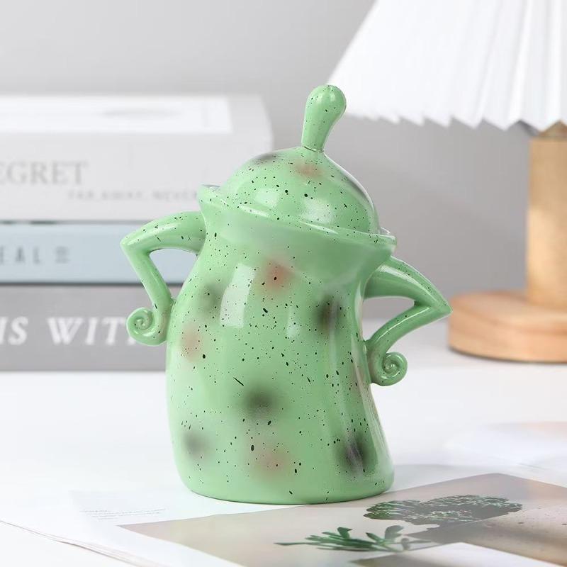 Creative Resin Storage Container with Waist Decoration Candy Box Multi-functional Home Seal Nut Medicinal Material Storage Jar