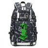 Hot Selling Minecraft Game Peripheral Printed Backpack Outdoor Large Capacity Travel Bag