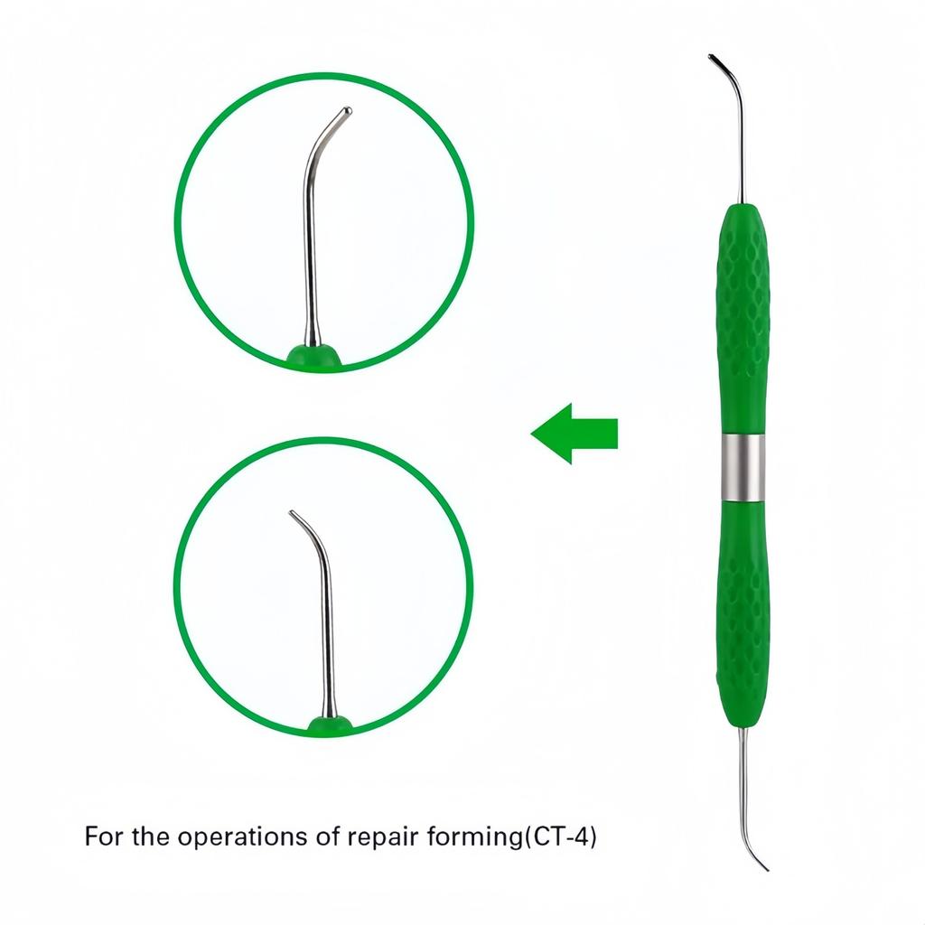 1Pc Dental Resin Filler Aesthetic Restoration Knife Silicone Handle Germany Steel Dentistry Tools for Dentists