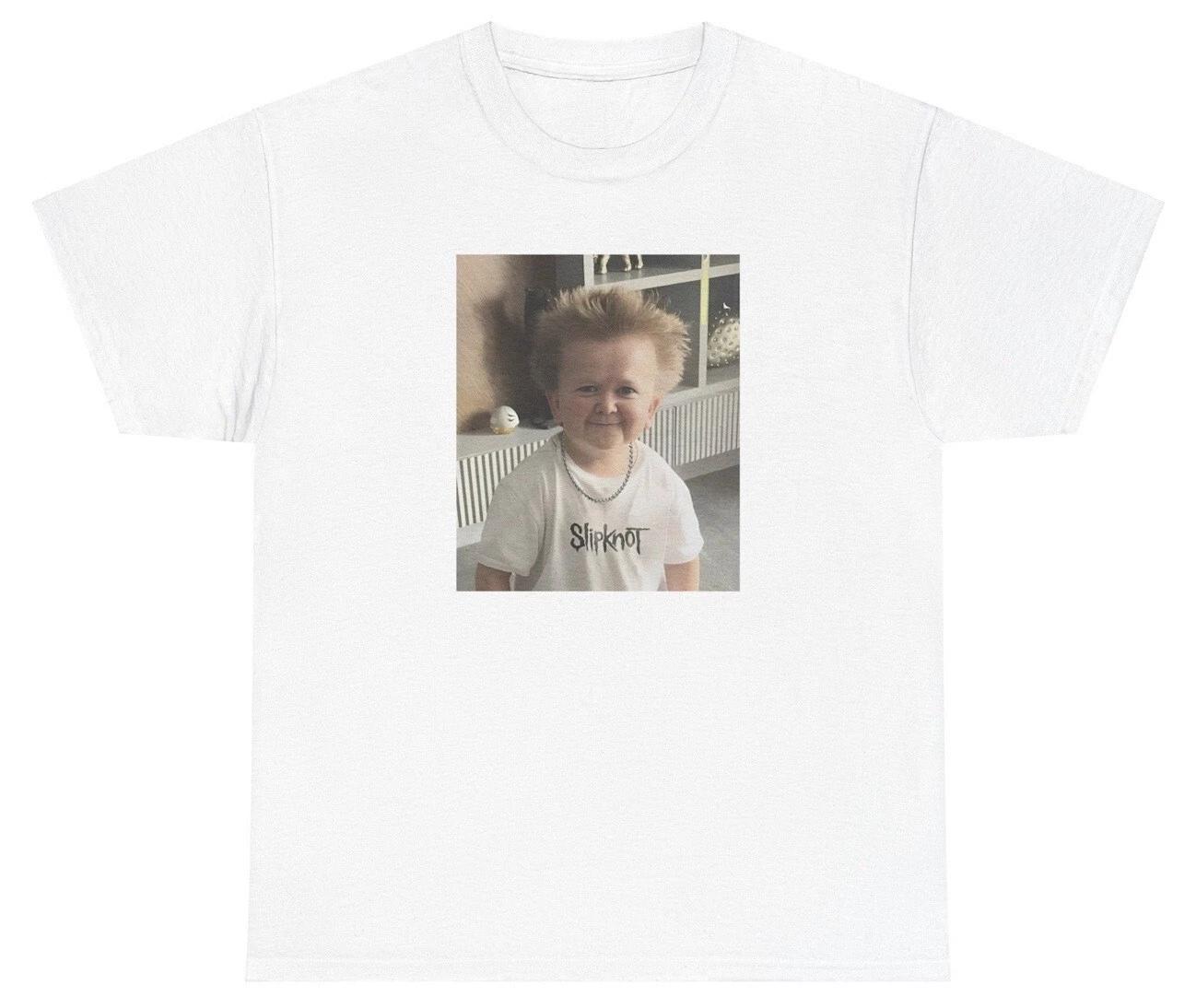 Hasbulla Crazy Hair T Shirt Weirdcore Weird Cursed Meme Unhinged Silly Tee XXL