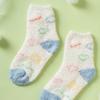Monfoot Patterned Sleep Socks For Kids 7 9 Years Old Ivory