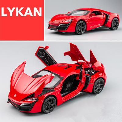 1:32 Lykan Hypersport Alloy Sport Car Model Diecast & Toy Metal Vehicles Supercar Model Simulation Collection Childrens Toy Gift