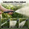 Household high-pressure car wash water gun with booster nozzle, high-pressure water gun booster nozzle with 2 water hoses