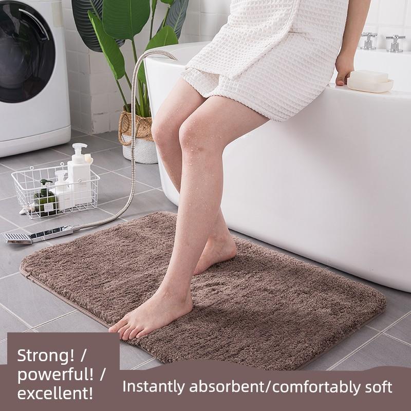 Bathroom Non-Slip Floor Mat, Bathroom Absorbent Mat, Toilet Non-Slip Carpet, Bathroom Foot Mat, Bathroom-Specific Floor Mat