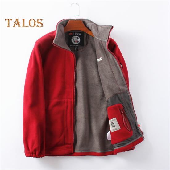 Herren Mantel Revers Langarm Doppelseitiger Polarfleece Mantel mit Taschen Herbst Winter Einfarbig Lässige Oberbekleidung