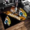 Jacksonville Jaguars Logo Print Area Rug - Soft, Washable Non-Slip Indoor Mat for Office Chairs, Living Room, Home Office Decorative Rug