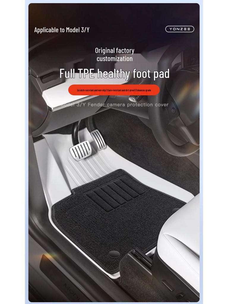 Full Coverage TPE Floor Mats for Tesla Model 3/Y