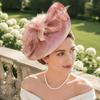 Exquisite Vintage Kentucky Hat Elegant Bridal Headband Feather Fascinator Hat  Stage Performance