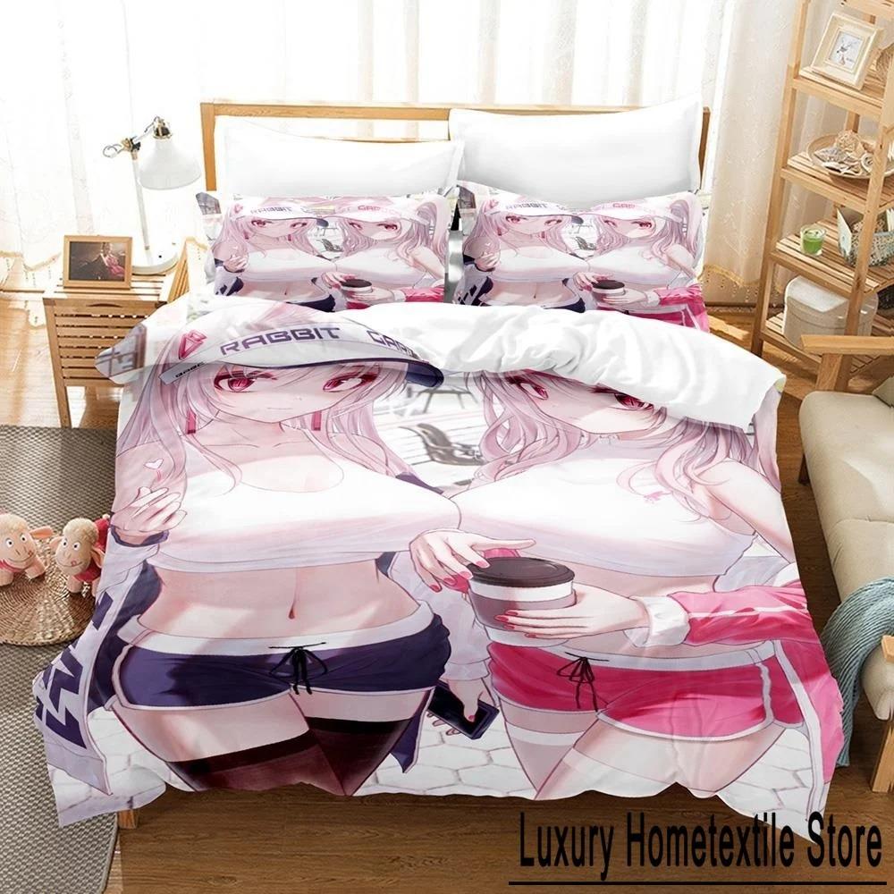 

3D Аниме Kawaii Girls Tsumi no hahen Комплект постельного белья Single Twin Full Queen King Size Комплект постельного белья Aldult Kid Bedroom Комплекты пододеяльников EU Double 200x200cm