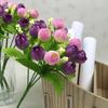 Pretty Simulate Flower Bouquet Artificial Flower Buds Wedding Home Decoration (15 Flower Per Bouquet)