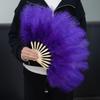 35cm Ostrich Feather Fan for Qipao Fashion Shows and Stage Performances