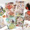 1Set Cartoon Miniature Scenes Landscape Stickers Creative 2.5D Cabin Scene DIY Decorative Stickers Festival Birthday Gifts