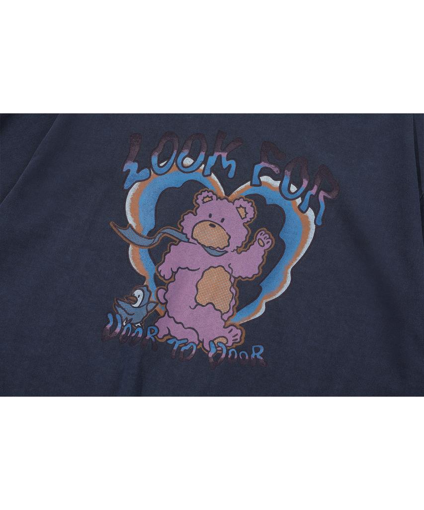 CPGN STUDIO Funtime Teddy Pigment Short Sleeve Tee Dark Blue