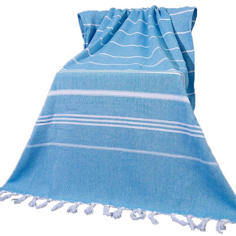 Luxury Quality Super Absorbent 100% Cotton Beach Towels Turkey Yarn Dyed Jacquard Turkish Beach Towel