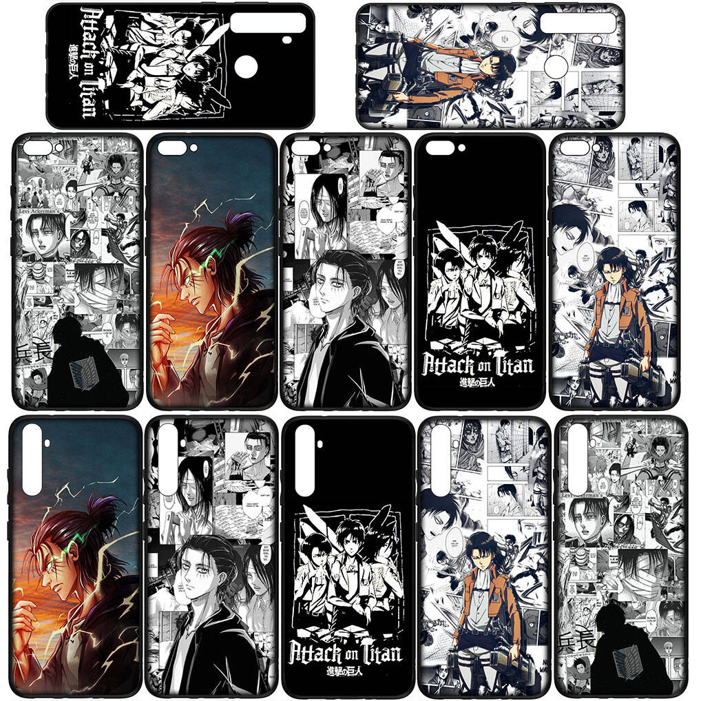 Für iPhone 17 16 15 Xiaomi Poco F7 F8 X7 C85 C75 C71 M8 Redmi Note 14 13 12 11 Pro Max 14C 13C 15C A3 A4 Handyhülle Levi Attack on Titan Eren Jaeger