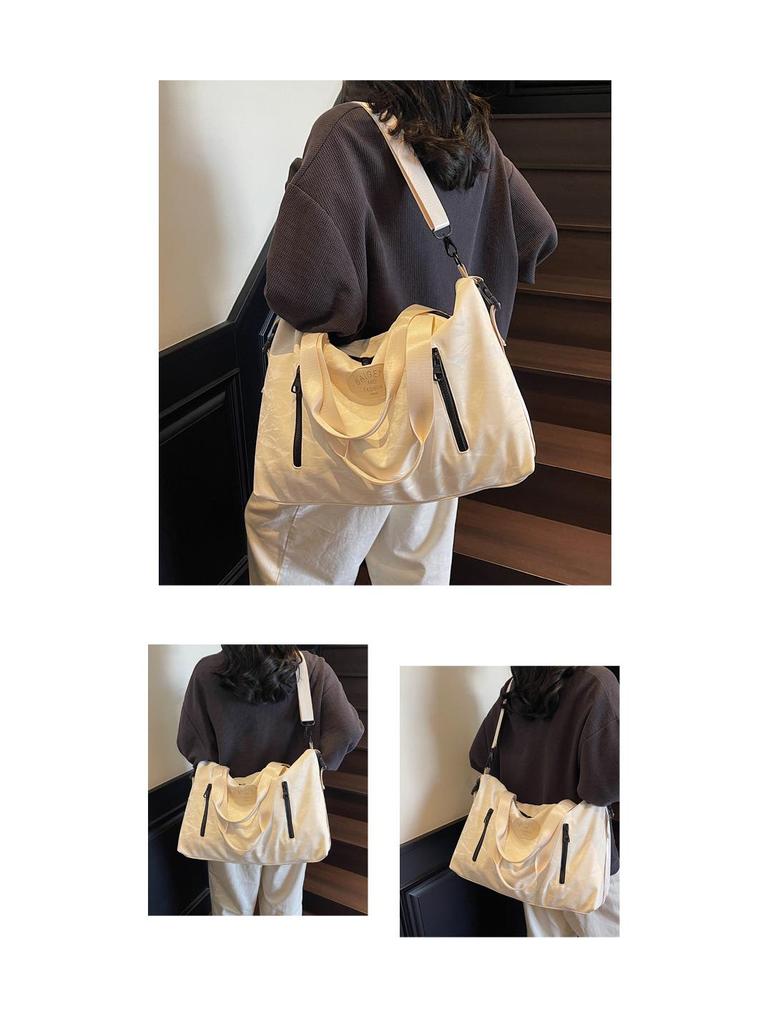 2025 Kurzstrecken-Reisetasche: Großes Fassungsvermögen Doppelreißverschluss, Modische Handtasche, Sporttasche, Vielseitiger Schulter- & Umhängetaschen-Stil